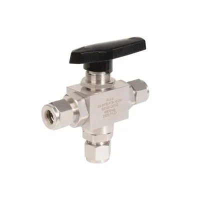 Válvula de esfera de 3 vias de 3 vias de alta performance